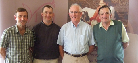 (The winning team - L to R - Lar Lyons, John O'Connell, Martin Bohan, Pat Delahunty)